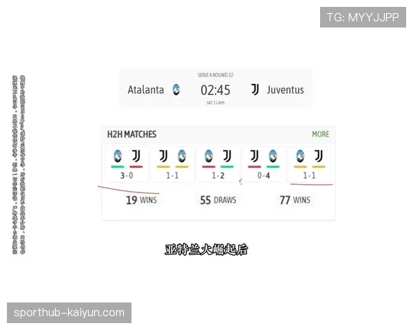 亚特兰大1-1尤文图斯，双方边路攻势均未能转化为胜势